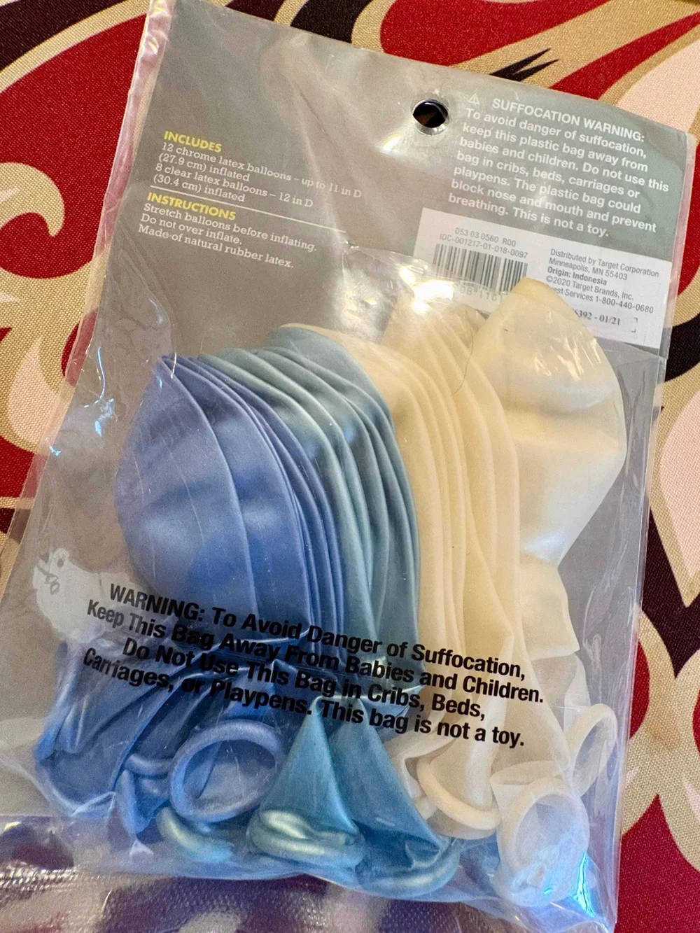 SPRITZ Blue Shark Party Supplies Pack - Blue & Teal Decorations